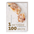 Buchcover 1 Methode 100 Brote von Martin Johansson, erschienen im DK Verlag: Brotbackbuch mit einfachen Rezepten für frisches, knuspriges Brot aus einer Grundmethode.