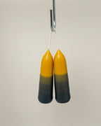 2er-Set Stumpenkerzen Dark Indigo
