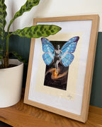 Original Collage Christina rennt