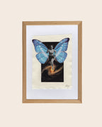 Original Collage Christina rennt