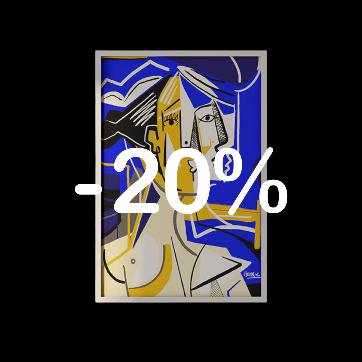 Limited Fine Art Print CUBISME von Jean-Philippe Henric 20% günstiger. Black Friday Week 2025