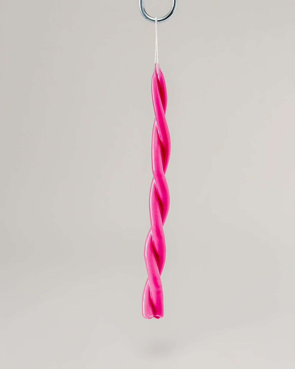 Gedrehte Kerze Fuchsie