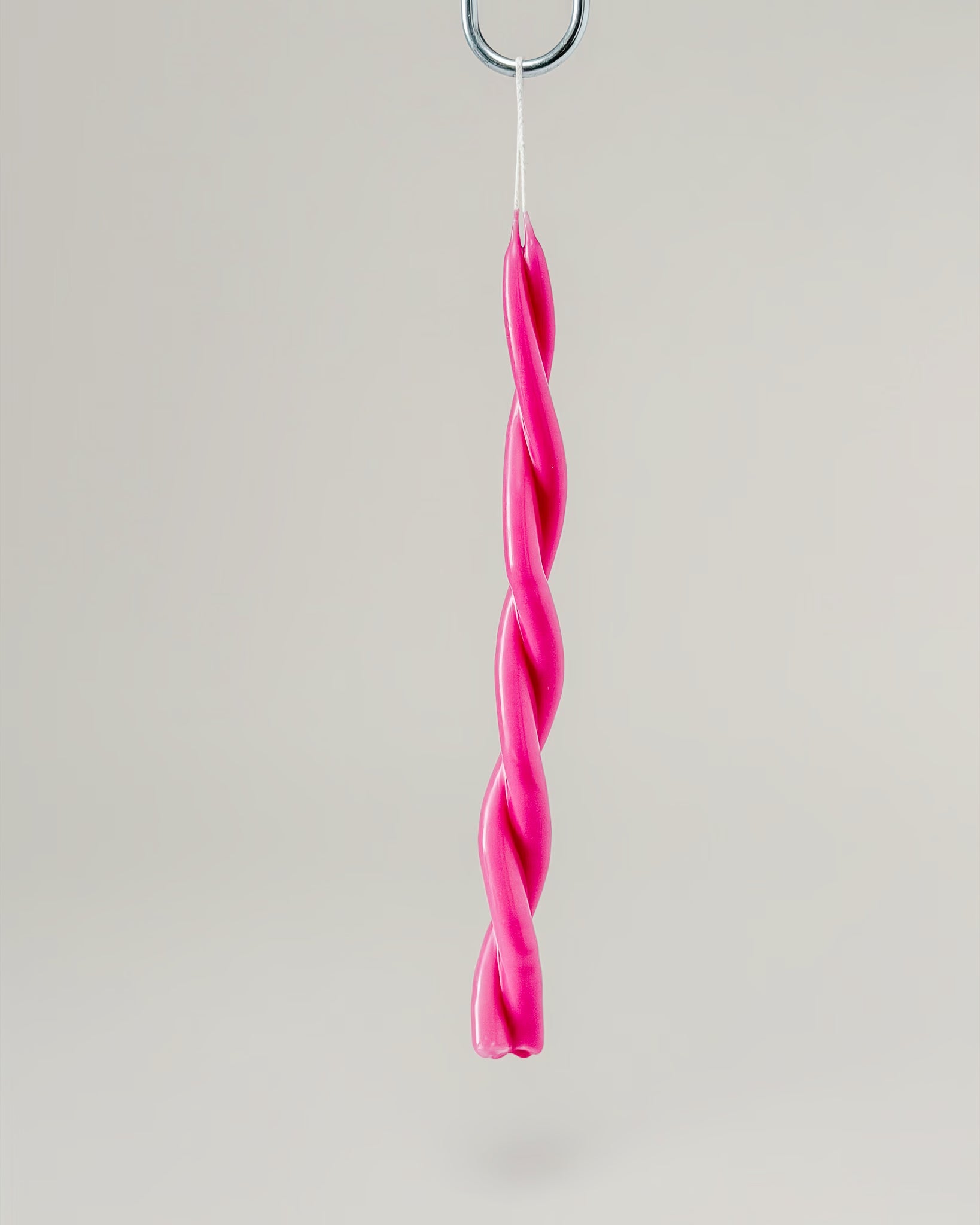 Gedrehte Kerze Fuchsie