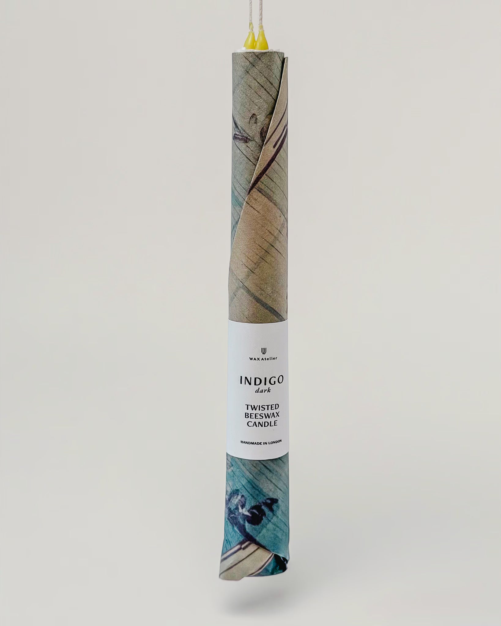 Gedrehte Kerze Dark Indigo