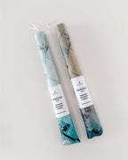 2er-Set Gedrehte Kerzen Mixed Indigo
