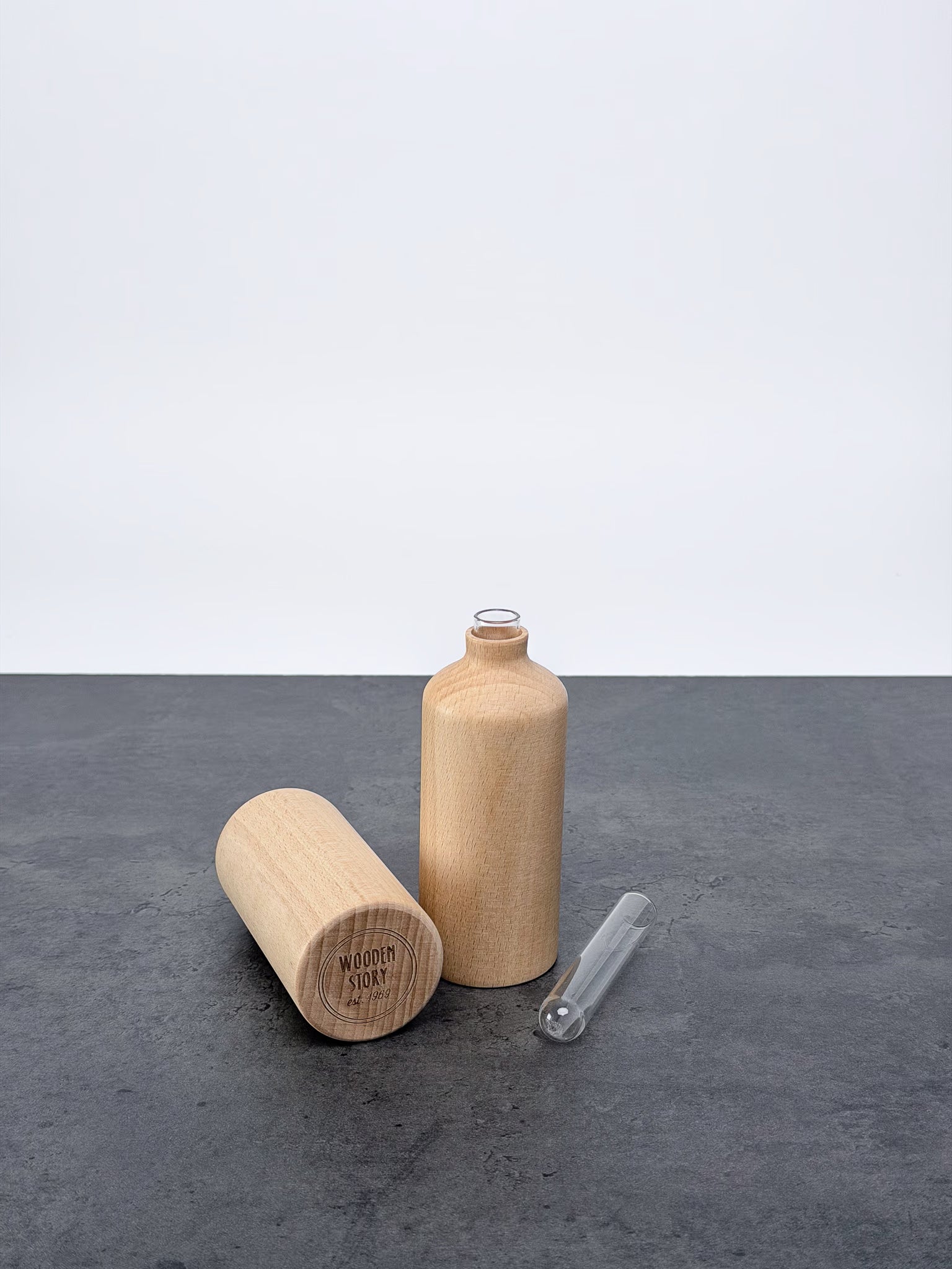 Holzvase Monolit