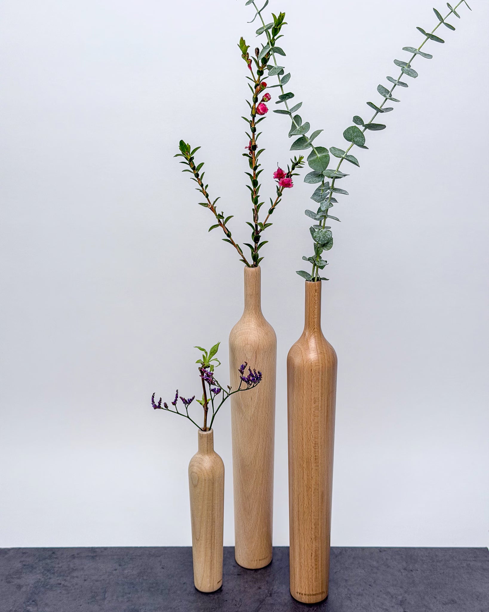 Holzvase Butelka