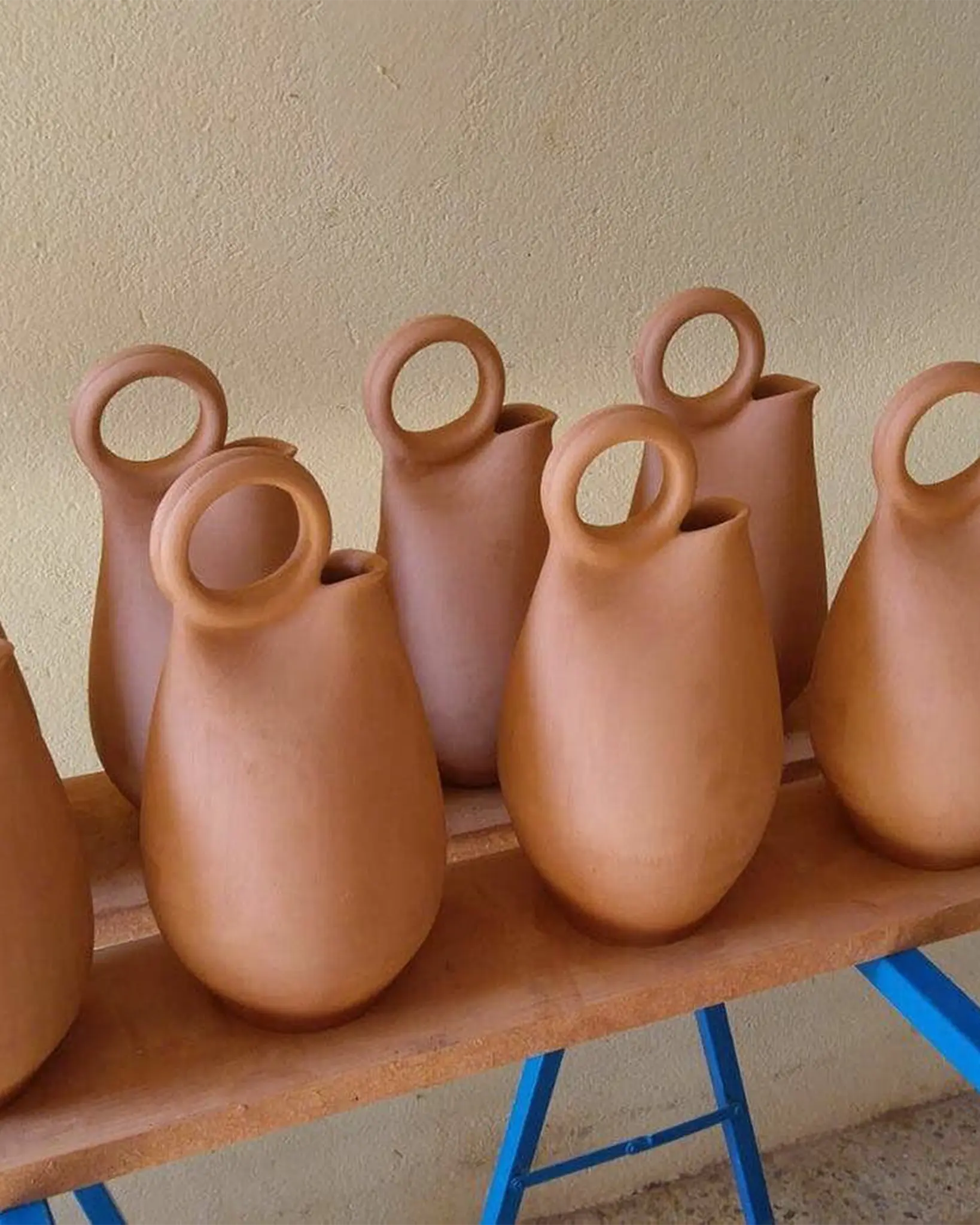 Hoop Vase Honey White