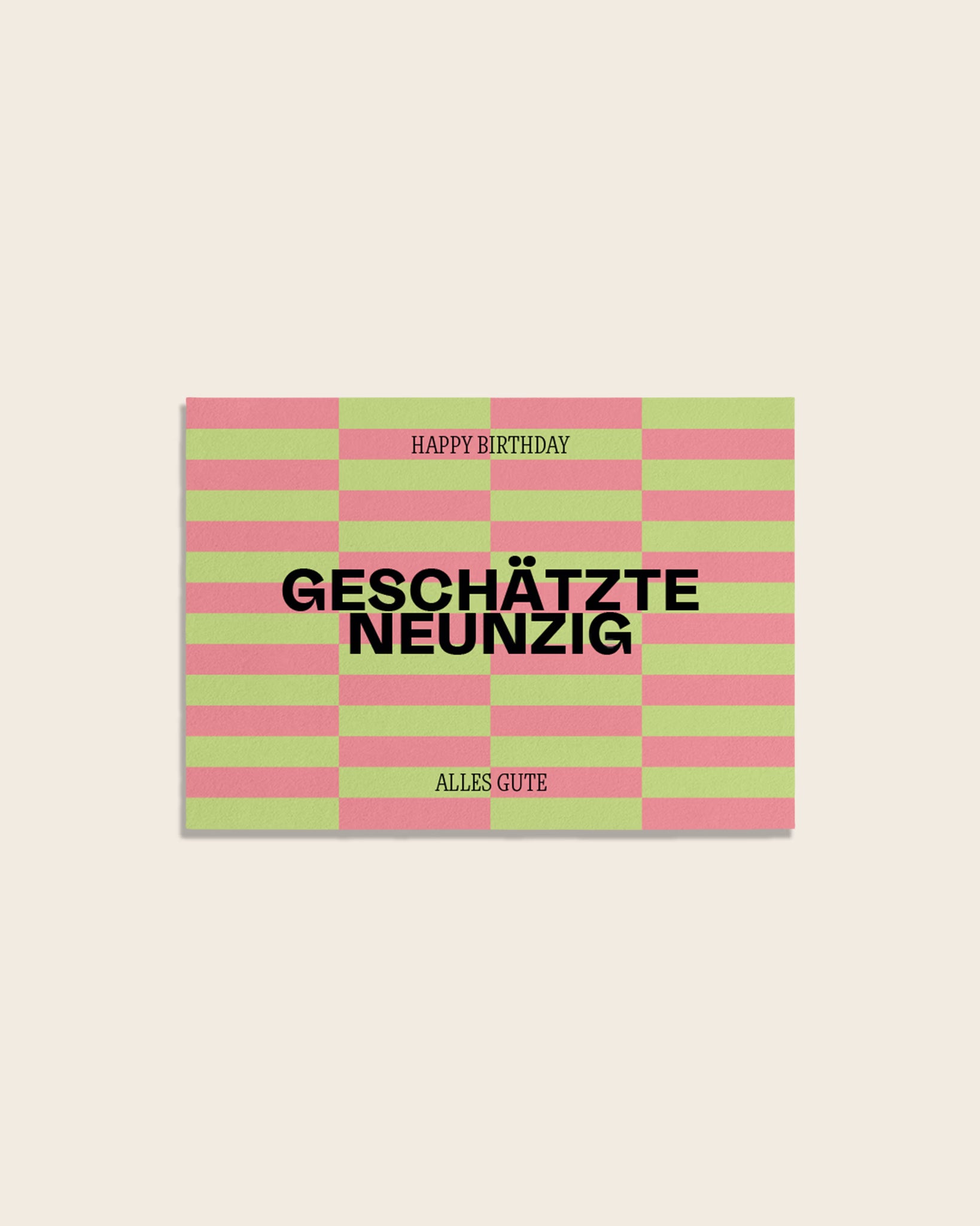 Geburtstagskarte Geschätzte Neunzig