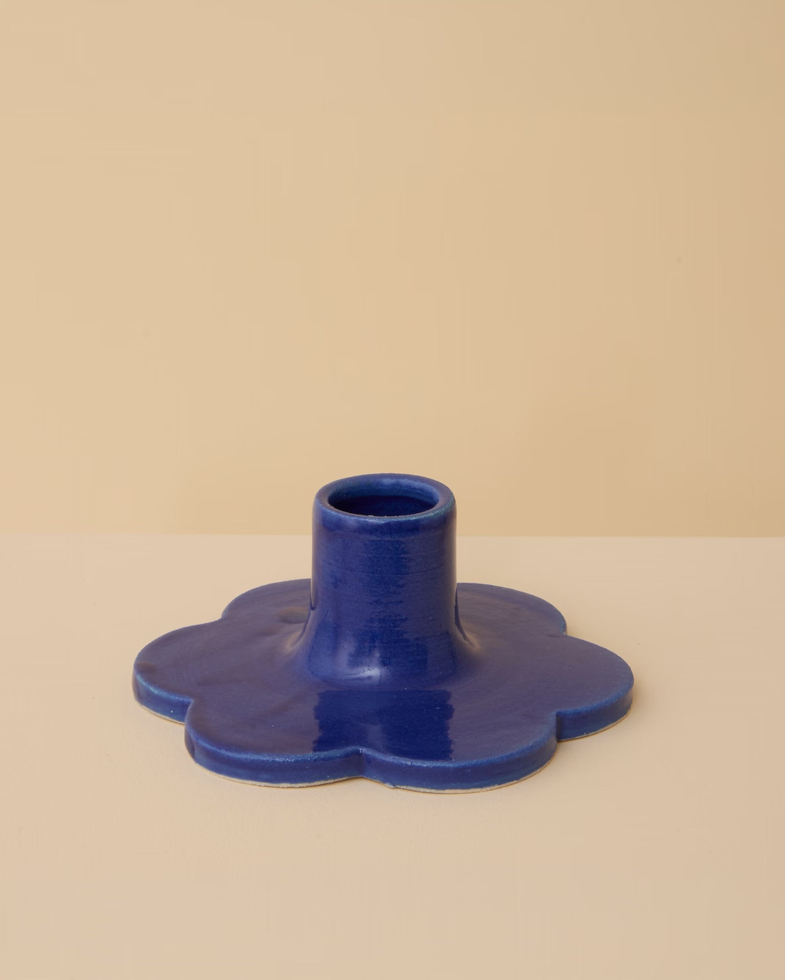 Kerzenhalter Flower Blau