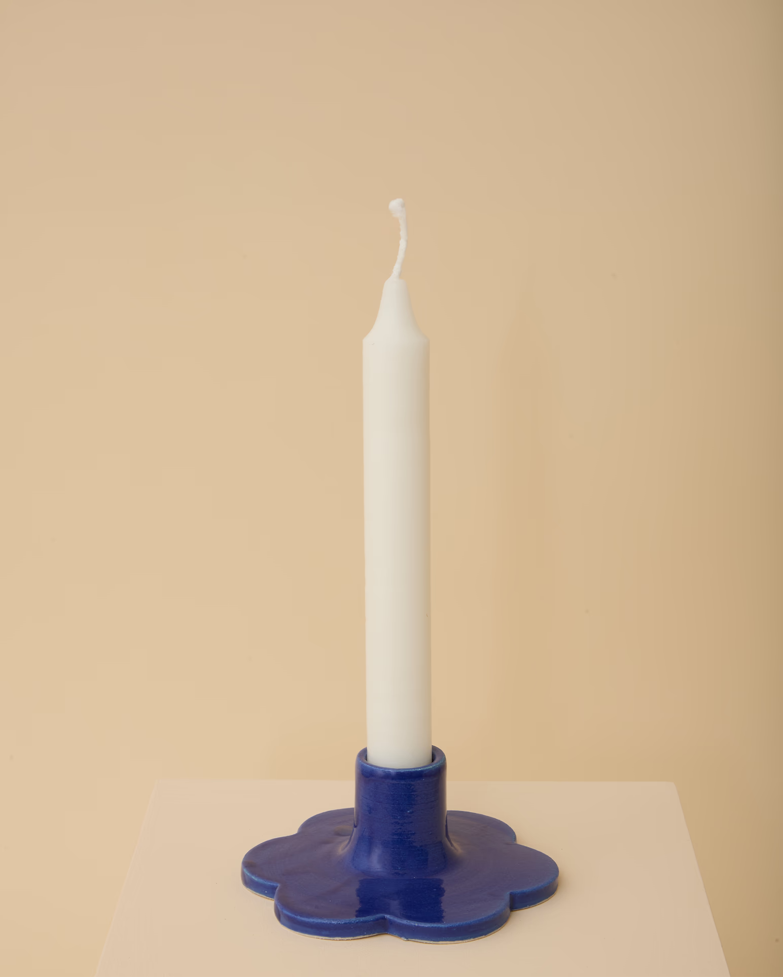 Kerzenhalter Flower Blau