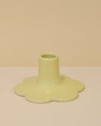 Kerzenhalter Flower Buttergelb