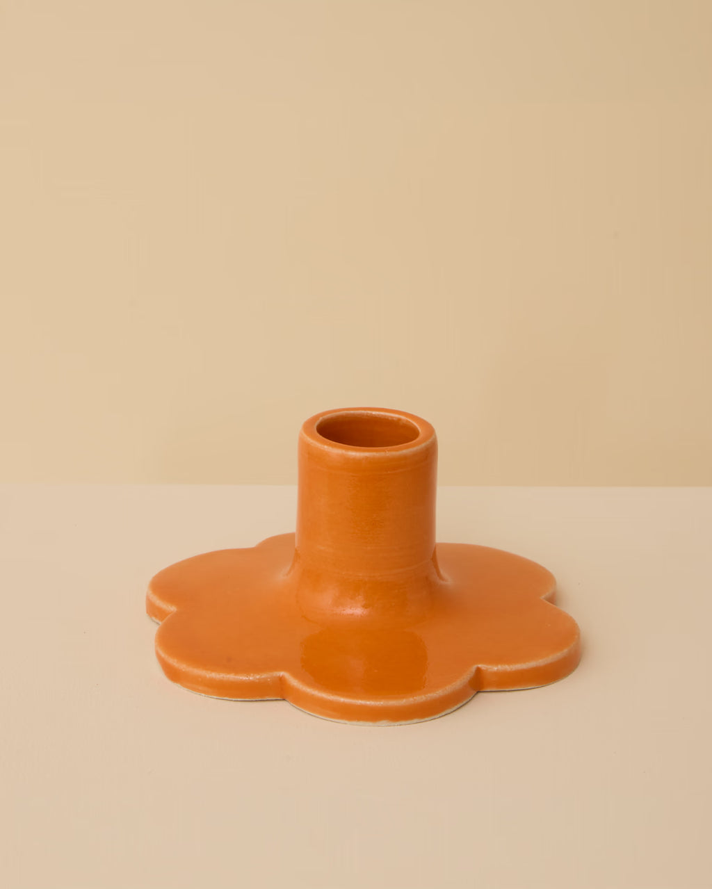Kerzenhalter Flower Orange