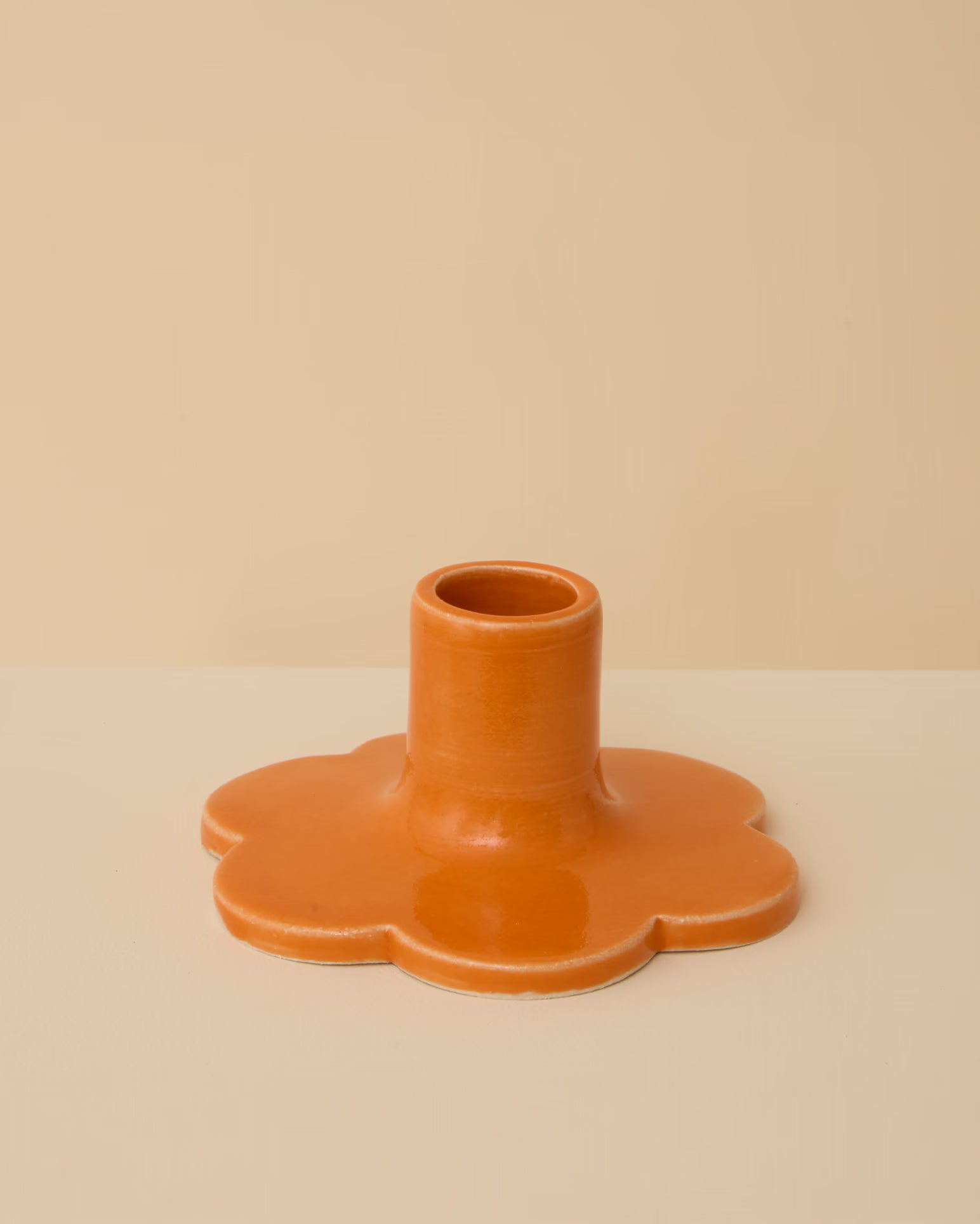 Kerzenhalter Flower Orange