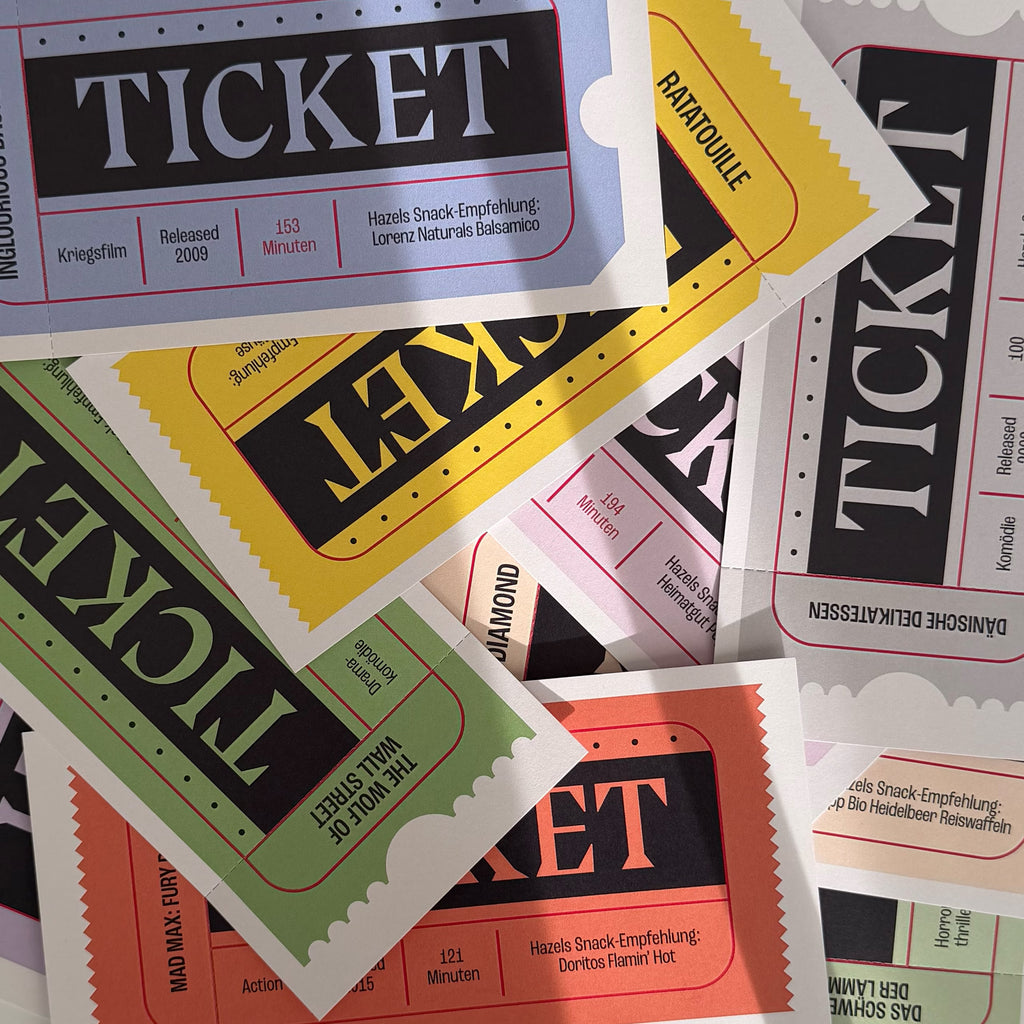 Über 100 verschiedene 'Kinotickets' aus 10 verschiedenen Genres. Filmempfehlung von Thomas Spitzer und Snackempfehlung von Hazel Brugger.