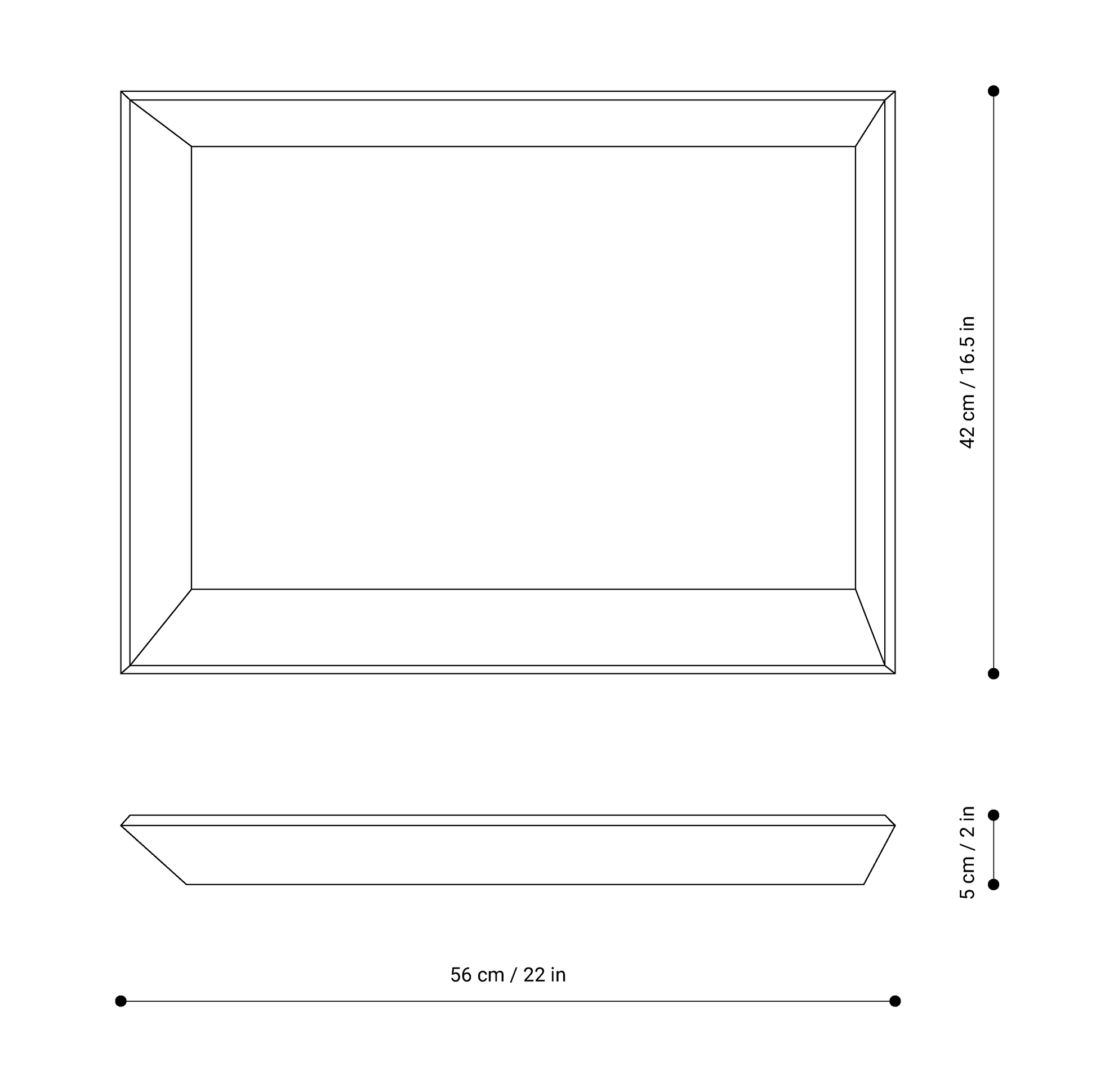 Tablett OBLIQUE