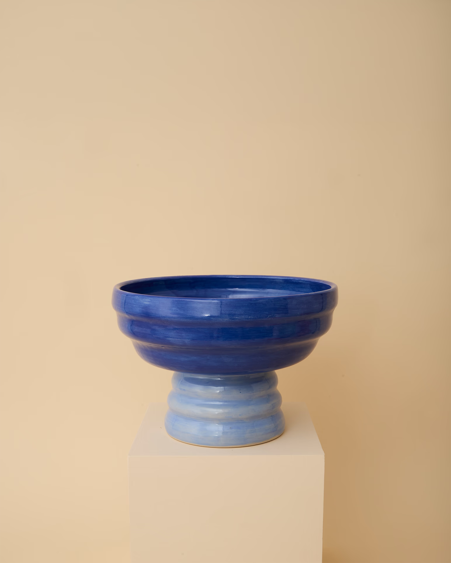 Pedestal Bowl Blue
