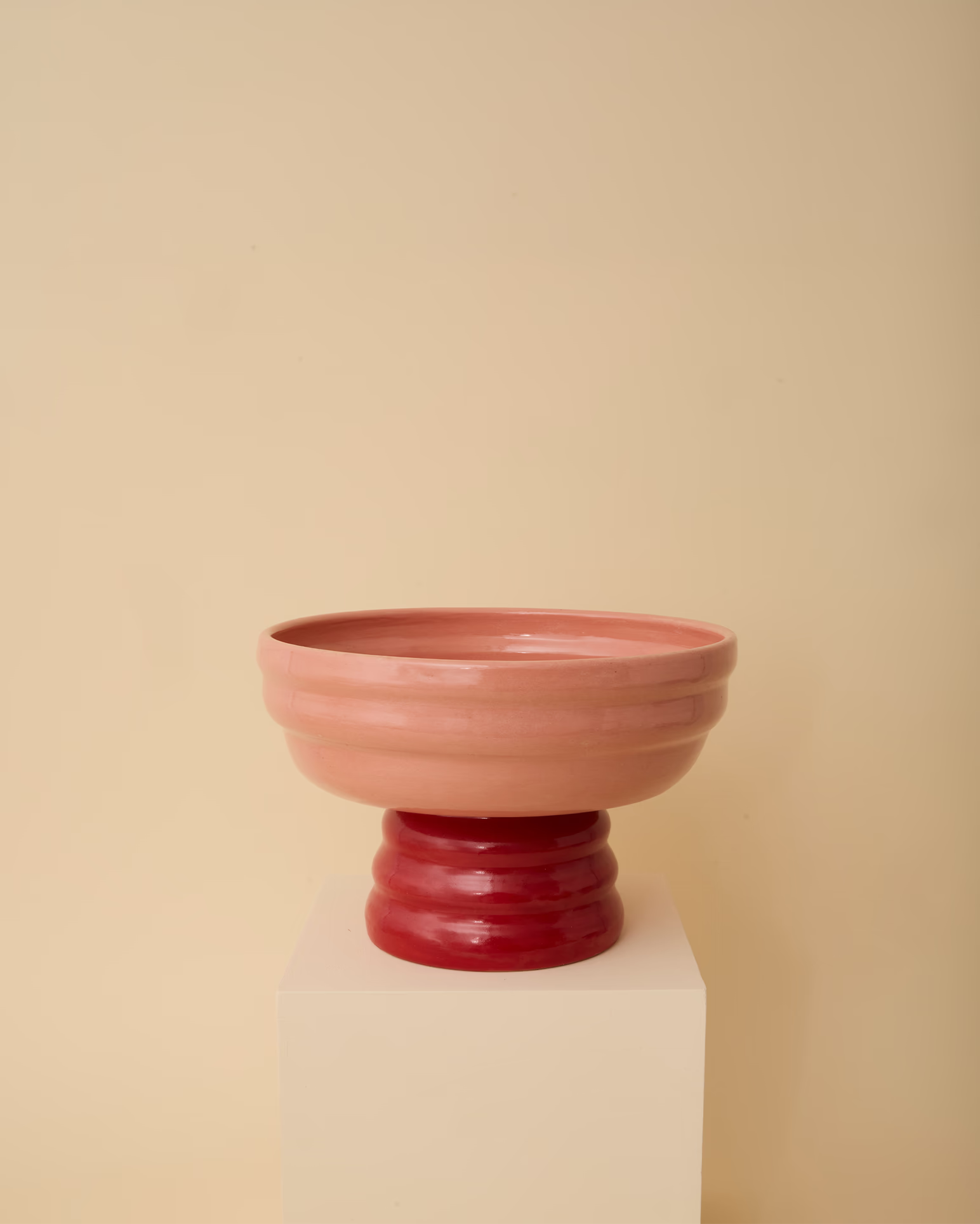 Pedestal Bowl Pink