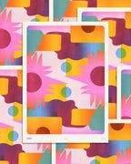Risograph Print Sunset