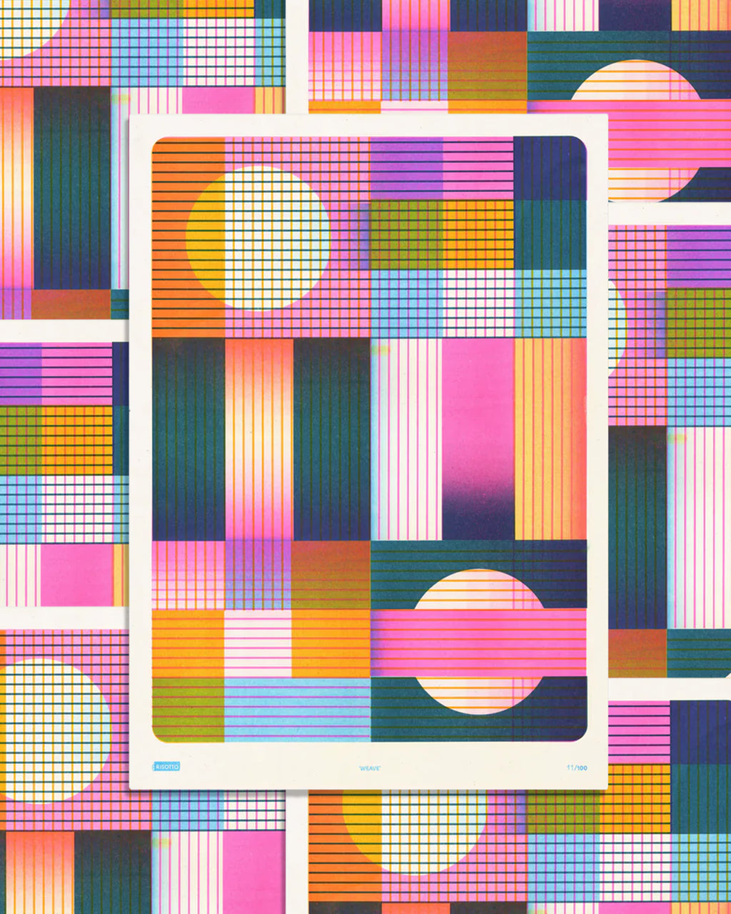 Risograph Print Weave