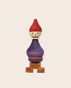 Zusammengesteckte Holzsteckfigur Lila von Wooden Story aus FSC zertifiziertem Holz, Montessori Steckspielzeug