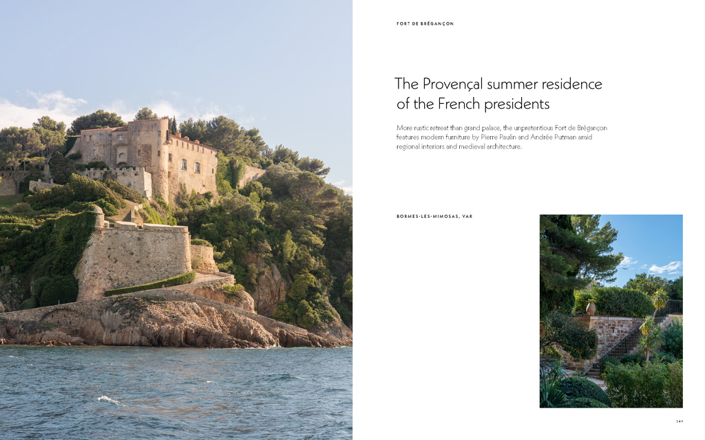 Fort de Brégançon in Bormes-les-Mimosas. Die provenzalische Sommerresidenz der französischen Präsidenten an der Côte d’Azur, historische Architektur mit mediterranem Charme und Meerblick.
