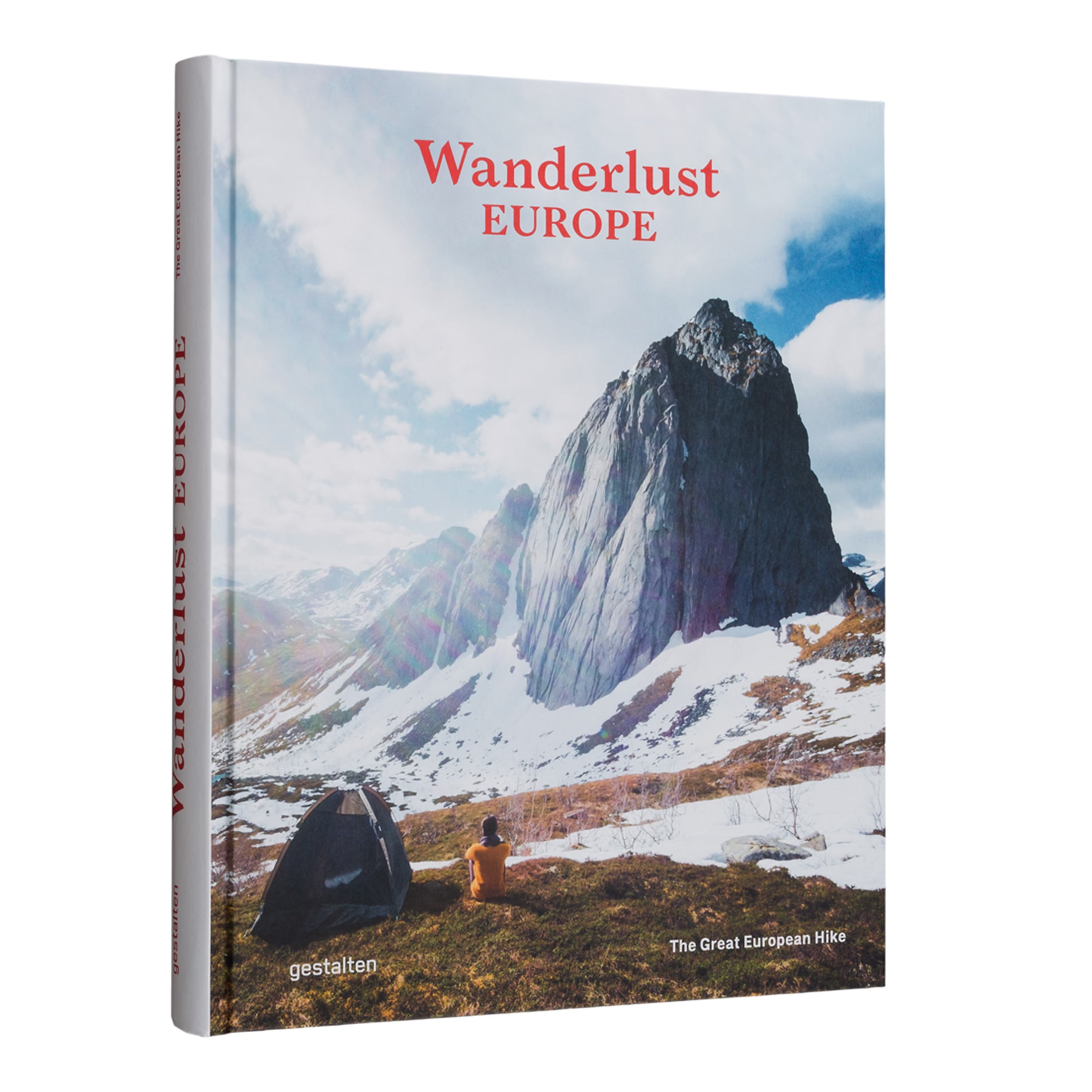 Cover Reisebuch Wanderlust Europe: Inspirierendes Coffee Table Book über die schönsten Wanderungen Europas mit beeindruckenden Landschaftsfotos, Natur, Bergen und Outdoor-Abenteuern, erschienen im gestalten Verlag.