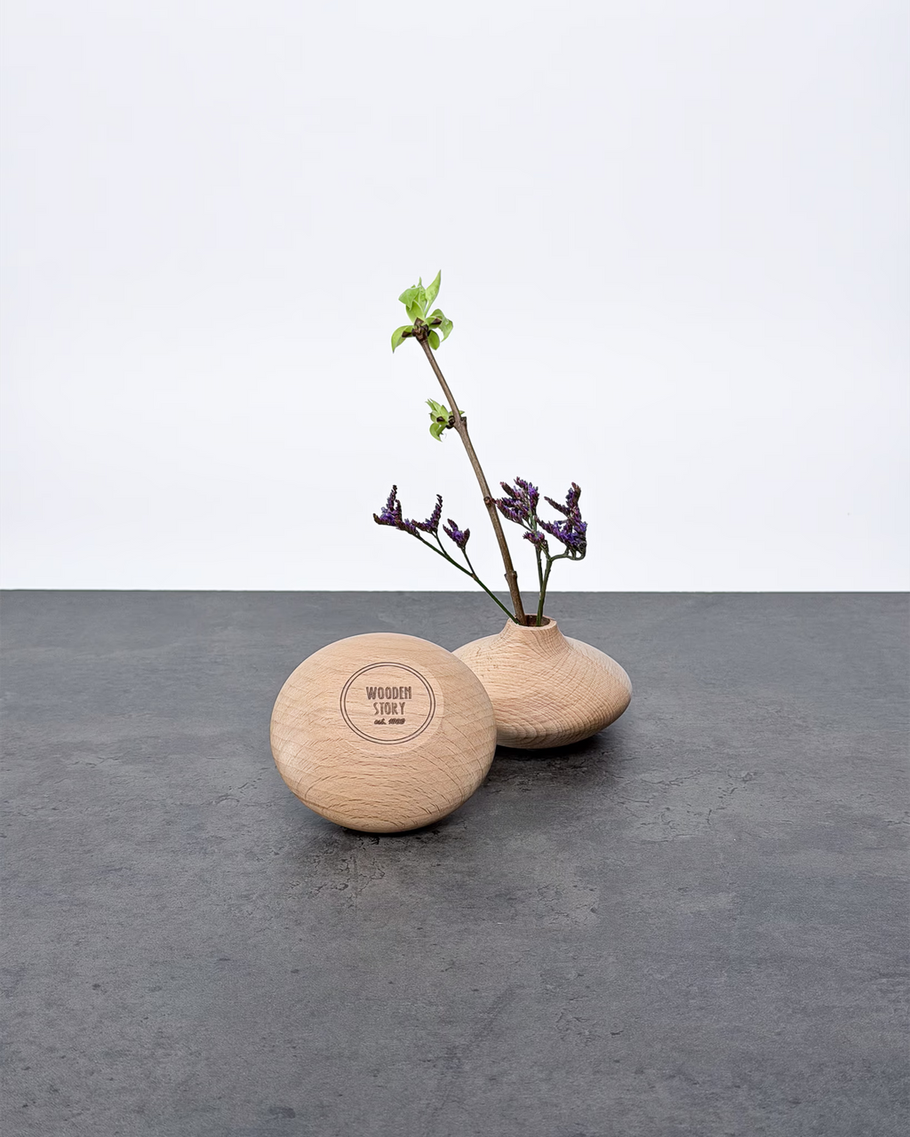 Holzvase Wulkan
