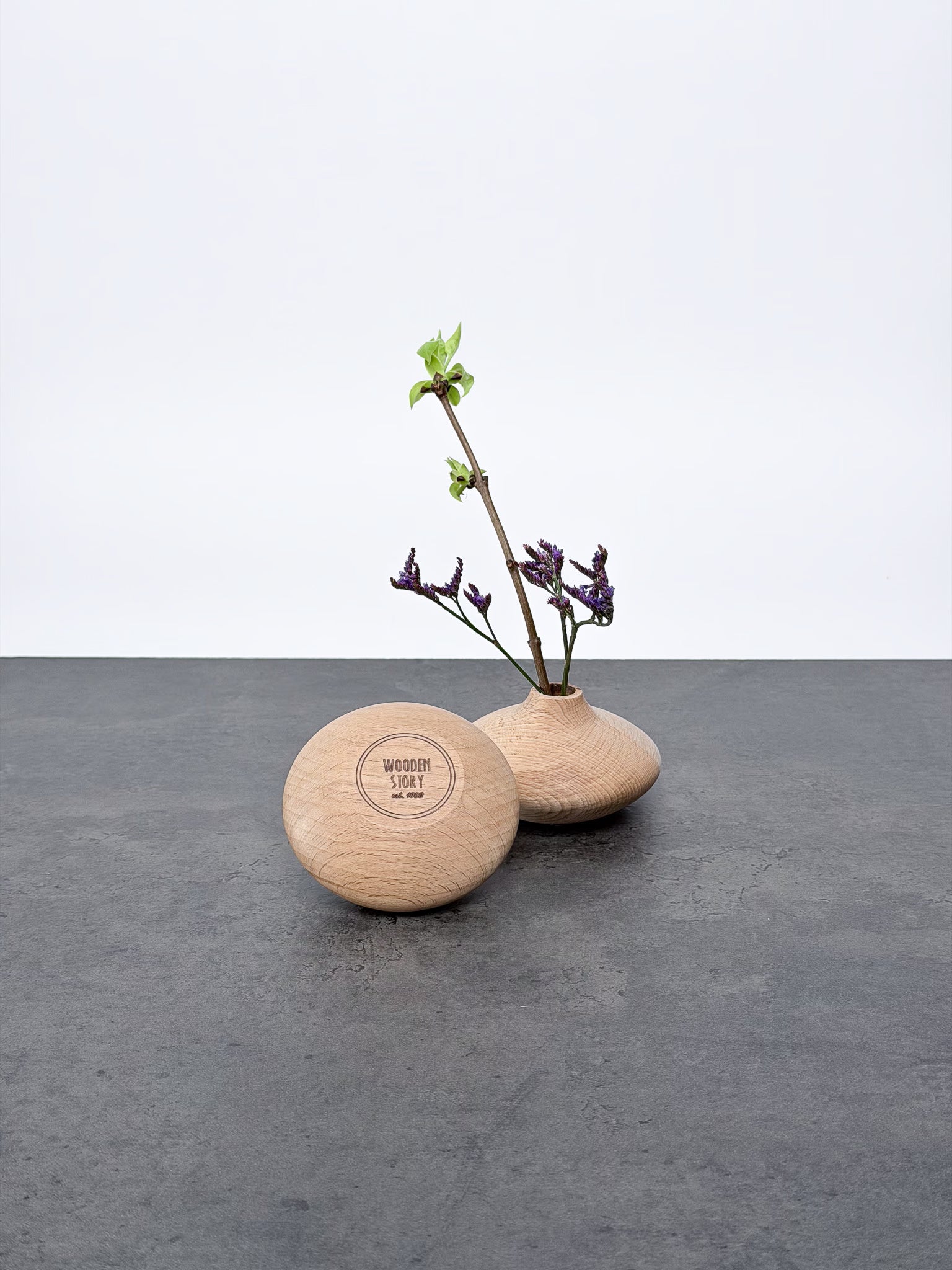 Holzvase Wulkan