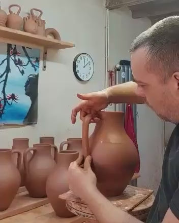 Hoop Vase Honigweiß